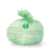 Снимка на Торба за кош Brabantia PerfectFit Sort&Go размер S, 6L, 10 броя, зелени, биоразградими, ролка