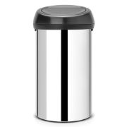 Снимка на Кош за смет Brabantia Touch Bin 60L, Brilliant Steel, пластмасов капак