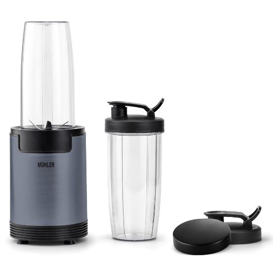 Снимка на Нутри блендер Muhler MNB-688, 600W, 6 ножа, 2 чаши, Ash Grey