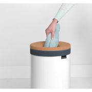 Снимка на Кош за пране Brabantia 35L, White, корков капак