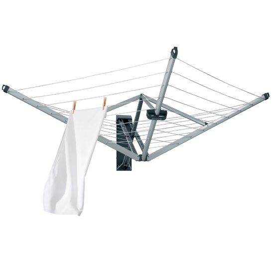 Снимка на Простор за стена Brabantia WallFix 24m с калъф, Metallic Grey
