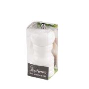 Снимка на Мелничка дървена Luigi Ferrero FR-107SW H11cm, с керамичен диск, бяла