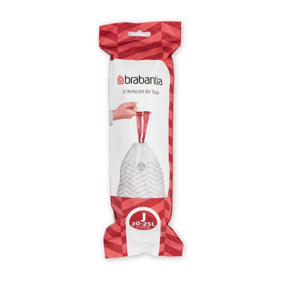 Снимка на Торба за кош Brabantia PerfectFit Sort&Go/Bo размер J, 20-25L, 20 броя, ролка