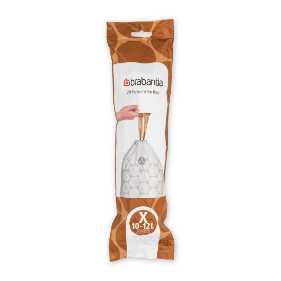 Снимка на Торба за кош Brabantia PerfectFit NewIcon/Bo размер X, 10-12L, 20 броя, ролка