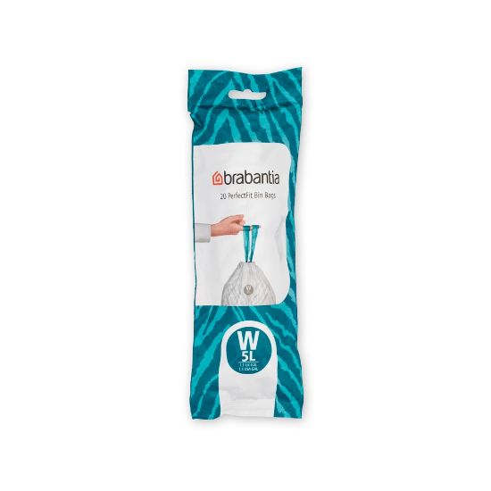Снимка на Торба за кош Brabantia PerfectFit NewIcon размер W, 5L, 20 броя, ролка