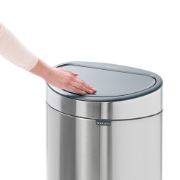 Снимка на Кош за смет Brabantia Touch Bin New 40L, Matt Black, FPP капак