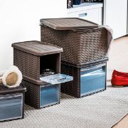 Снимка на Универсална кутия с отвор Stefanplast Elegance M, 15L,  Кафяв