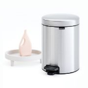 Снимка на Кош за смет с педал Brabantia NewIcon 5L, Matt Steel Fingerprint Proof