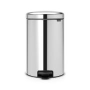 Снимка на Кош за смет с педал Brabantia NewIcon 20L, Brilliant Steel, метална кофа