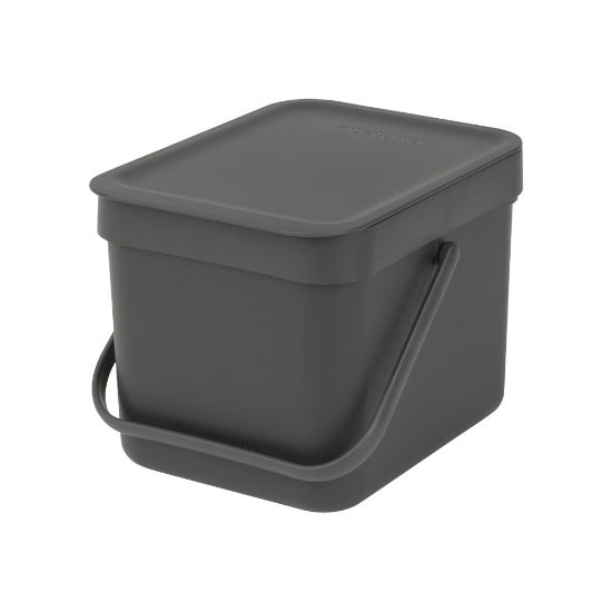 Снимка на Кош за смет за разделно събиране Brabantia Sort&Go 6L, Grey