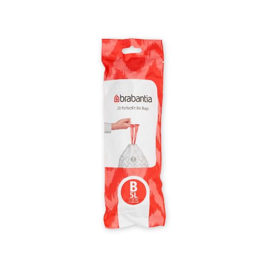 Снимка на Торба за кош Brabantia PerfectFit Slide/Paper Bin размер B, 5L, 20 броя, ролка