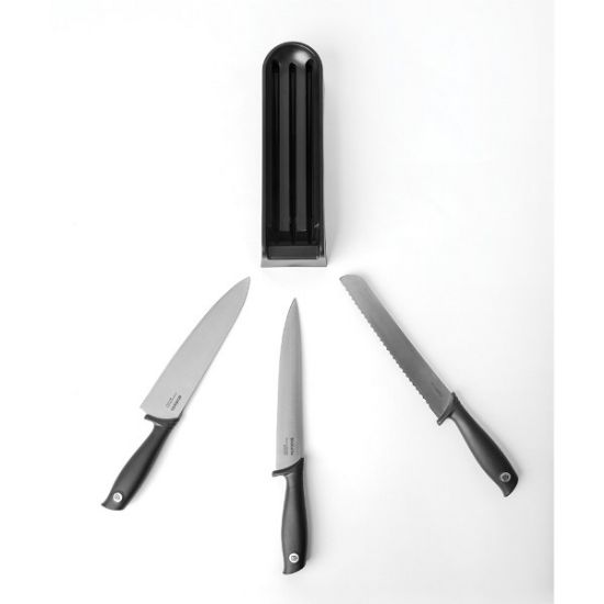 Снимка на Блок с 3 ножа Brabantia Tasty+ Dark Grey