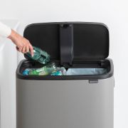 Снимка на Кош за смет Brabantia Bo Touch Hi 2x30L, Mineral Concrete Grey
