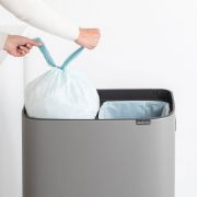 Снимка на Кош за смет Brabantia Bo Touch Hi 2x30L, Mineral Concrete Grey