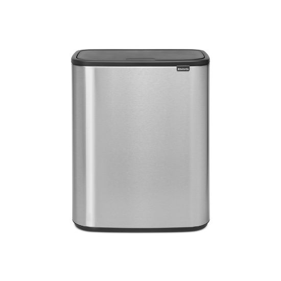 Снимка на Кош за смет Brabantia Bo Touch 60L, Matt Steel Fingerprint Proof