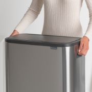 Снимка на Кош за смет Brabantia Bo Touch 60L, Matt Steel Fingerprint Proof