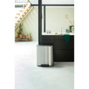 Снимка на Кош за смет Brabantia Bo Pedal 2x30L, Matt Steel Fingerprint Proof