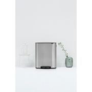 Снимка на Кош за смет Brabantia Bo Pedal 2x30L, Matt Steel Fingerprint Proof