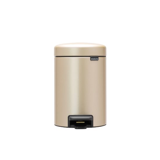Снимка на Кош за смет с педал Brabantia NewIcon 3L, Metallic Gold