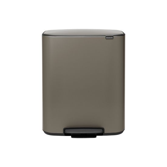 Снимка на Кош за смет Brabantia Bo Pedal 60L, Platinum