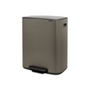 Снимка на Кош за смет Brabantia Bo Pedal 60L, Platinum