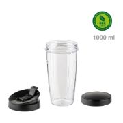 Снимка на Нутри блендер Homa HNB-1299 Rossy, 1200W, 6 ножа, 2 чаши, червен