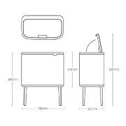 Снимка на Кош за смет Brabantia Bo Touch 11+23L, Matt Steel Fingerprint Proof