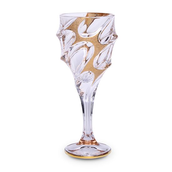 Снимка на Чаша за вино Bohemia 1845 Calypso Golden Ice 270ml, 6 броя