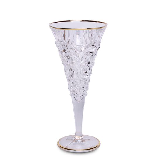 Снимка на Чаша за вино Bohemia 1845 Glacier Gold 250ml, 6 броя