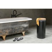 Снимка на Кош за пране Brabantia 35L, Matt Black, корков капак