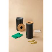 Снимка на Кош за пране Brabantia 35L, Matt Black, корков капак