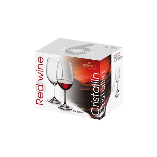 Снимка на Чаша за вино Bohemia Royal Cristallin 590ml, 6 броя