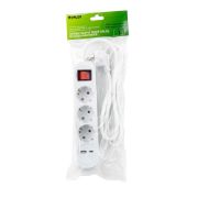 Снимка на Разклонител Muhler с ключ, 3 гн., +2X USB порта тип А+C