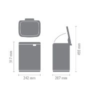 Снимка на Кош за смет Brabantia Bo Small 7L, Brilliant Steel