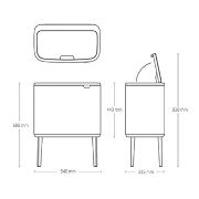 Снимка на Кош за смет Brabantia Bo Touch 11+23L, Soft Beige