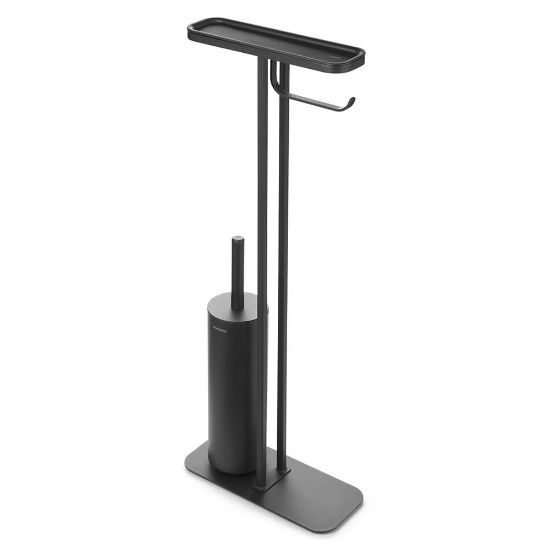 Снимка на Стойка за тоалетна за четка и държач Brabantia MindSet Mineral Infinite Grey N