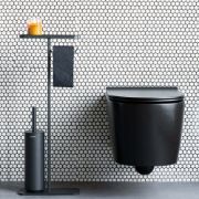 Снимка на Стойка за тоалетна за четка и държач Brabantia MindSet Mineral Infinite Grey N