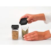 Снимка на Бурканчета за съхранение на подправки комплект Brabantia Tasty+ Stackable 2x0.15L Dark Grey