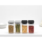 Снимка на Бурканчета за съхранение на подправки комплект Brabantia Tasty+ Stackable 2x0.15L Dark Grey
