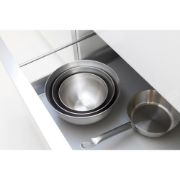 Снимка на Купи за бъркане комплект Brabantia 1L+1.6L+3L, Matt Steel/Black, 3 броя