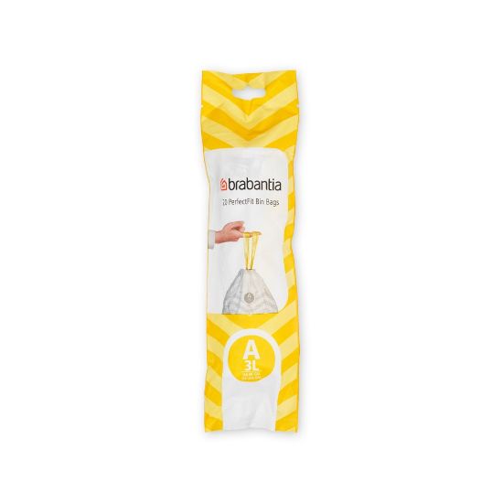Снимка на Торба за кош Brabantia PerfectFit Sort&Go/Touch размер A, 3L, 20 броя, ролка