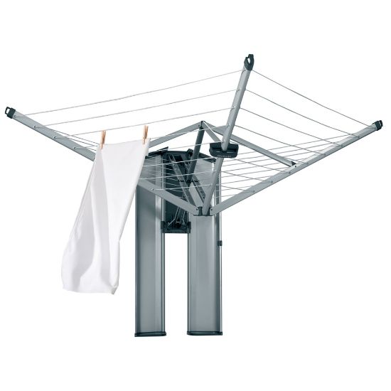 Снимка на Простор за стена Brabantia WallFix 24m с кутия, Metallic Grey