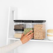Снимка на Комплект буркани Brabantia Tasty+ (2х0.7L и 2x1.6L), 4 броя ,Dark Grey Lid