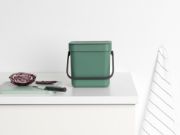 Снимка на Кош за смет за разделно събиране Brabantia Sort&Go 3L, Fir Green