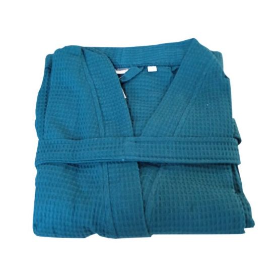Снимка на Халат Waffle за SPA размер L/XL петрол BULGARIA TEX