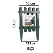 Снимка на Градинска ограда 40x59 см зелена IBC2 SERINOVA