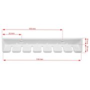 Снимка на Таванен простор (простир) 7x180 см бял SEPIO