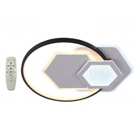Снимка на LED плафон Broken Hexagon 80 W с дистанционно D-IL