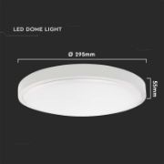 Снимка на LED плафон 24 W 4000 К IP44 Ø295 мм V-TAC