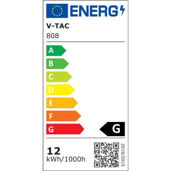 Снимка на LED плафон със сензор 808 Samsung чип 12 W 4000 K V-TAC